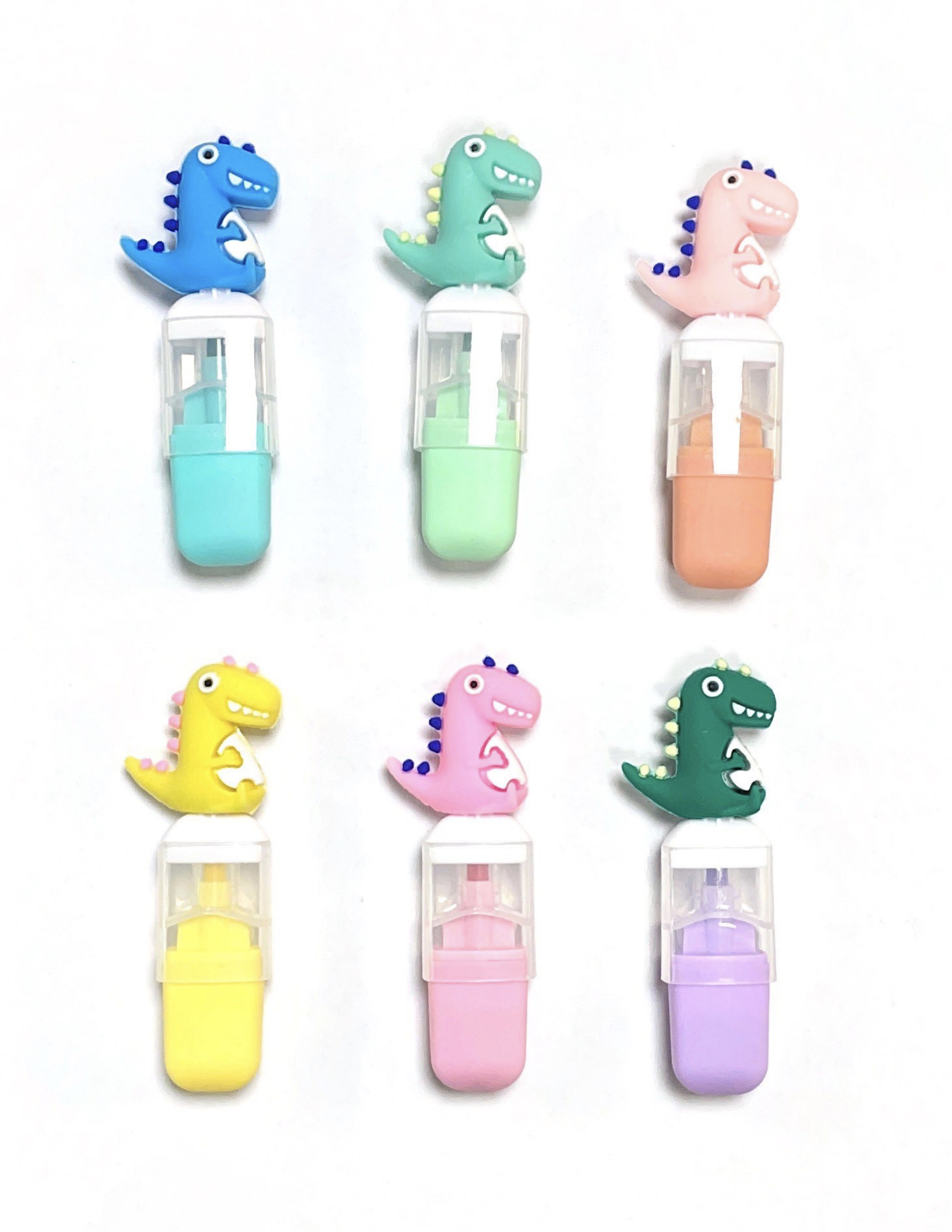 dinosaur mini highlighter set